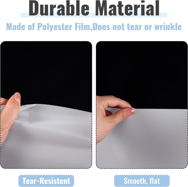 Barydat 12 Pcs Diffusion Film Filter Sheet 16x20'' Lighting Diffuser Sheet Led Light Diffuser Tape Lighting Gel Diffuser Roll Photography Video for Led Flash Strobe Light Photo Studio Product Portrait - Image 4